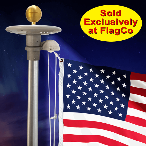 Global Flags Unlimited Revolving Solar Starlight 205584